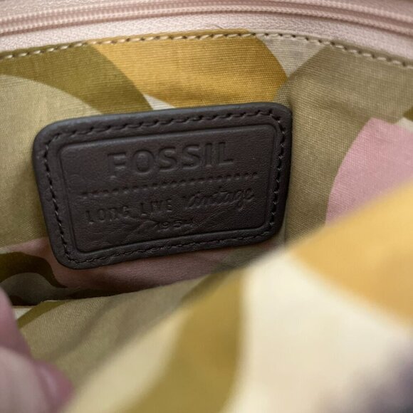 Fossil Bohemian Hippie Brown Leather Morgan Travel Crossbody - Picture 10 of 12